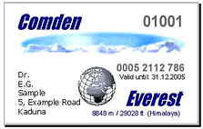 Comden Cards Everest klein